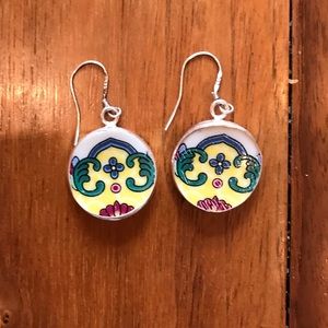 Vintage China Earrings - Unique!